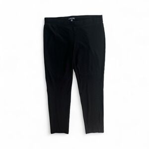 Eileen Fisher M Medium Black Knit Pull On Stretch ‎ Pants Trousers